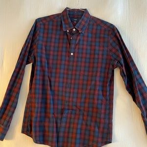 J Crew Plaid Button Down Collar Shirt - M | Slim